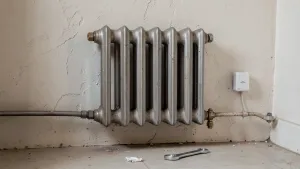 wymiana termostatu w grzejniku w bloku